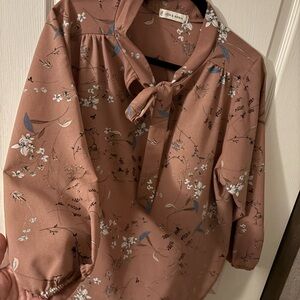 Jon & Anna Floral Mauve Blouse